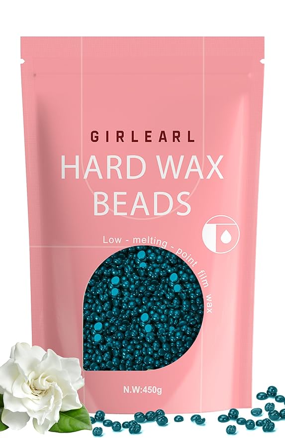 Hard Wax, Jasmine Infused Wax Beans for Sensitive Skin, 1lb, Wax for Hair Removal, Bikini, Legs, Eyebrow, Facial, Full Body Waxing for Women and Men-Velvo Beauty