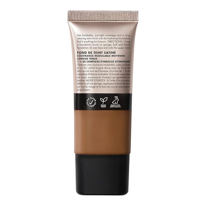 e.l.f. Soft Glam Foundation, Medium Coverage, Long-Lasting & Buildable Foundation For A Smooth, Satin Finish, Vegan & Cruelty-Free, 53 Deep Neutral-Velvo Beauty