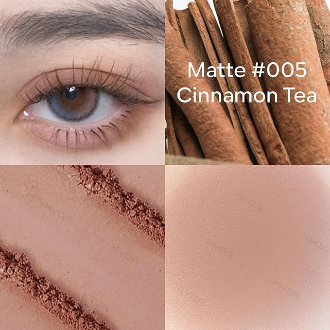 KYDA Single Matte Eyeshadow, Dusty Brown Eyeshadow, Ultra-fine Smooth Powder, Lightweight Blendable Formula, Daily Matte Eyes Makeup, Cinnamon-Velvo Beauty