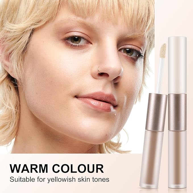 2 in 1 Bronzer and Highlighter Stick,Non-greasy & Non-drying Contour Pencil,Easy to Create a Natural Shimmery Finishing,Long Lasting & Waterproof Face Brighten Make up Pen-Velvo Beauty