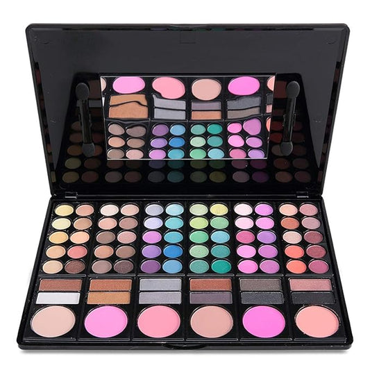 Pro Makeup Gift Set All In One Makeup Palette Cosmetic Contouring Kit 78 Colors Eyeshadow Palette with Blush, Face Powder and Lip Gloss #1 - Ideal Gift for Holiday-Velvo Beauty