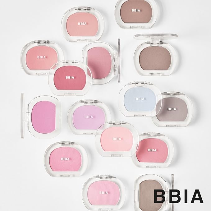 BBIA Last Blush NEW 15 Colors - Cheek Blush Shaping Shading Contour & Highlight Long-Lasting Matte Finish Natural Shades Buildable & Blendable Daily Korean Face Makeup (01 FORGET ME NOT, Pack of 1)