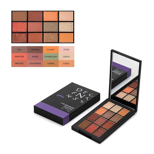 12 Colors Eyeshadow Palette Makeup Shades Nude Matte Shimmer Glitter Pigment, Pro Long Lasting&Waterproof Highlighting Makeup Palette,Ideal Gift(Twilight City)-Velvo Beauty