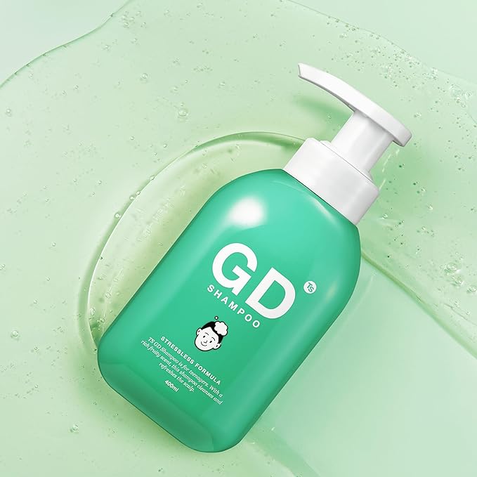 TS GD Shampoo for Teens | Korean Anti-Dandruff Shampoo for Oily & Itchy Scalp | Fruity Allergy-Free Scent | Sulfate-Free Gentle Hair Care (14.1 Oz)-Velvo Beauty
