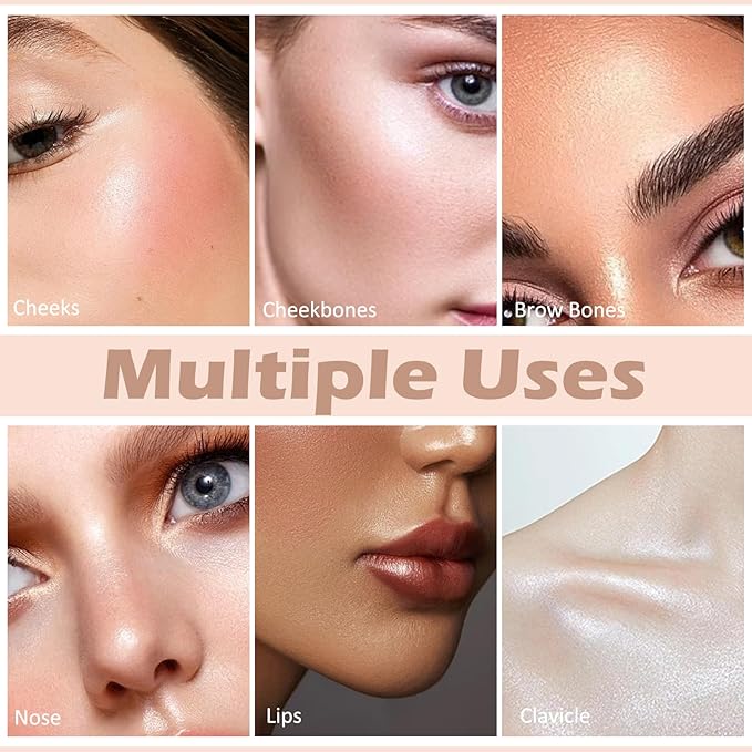 Boobeen Liquid Highlighter Contour Makeup, Face Highlighter Bronzer Stick, Silky Smooth Cream Face Illuminator Makeup Pen for Face & Body, Create a Natural Matte Finish, Lightweight, Long Lasting-Velvo Beauty
