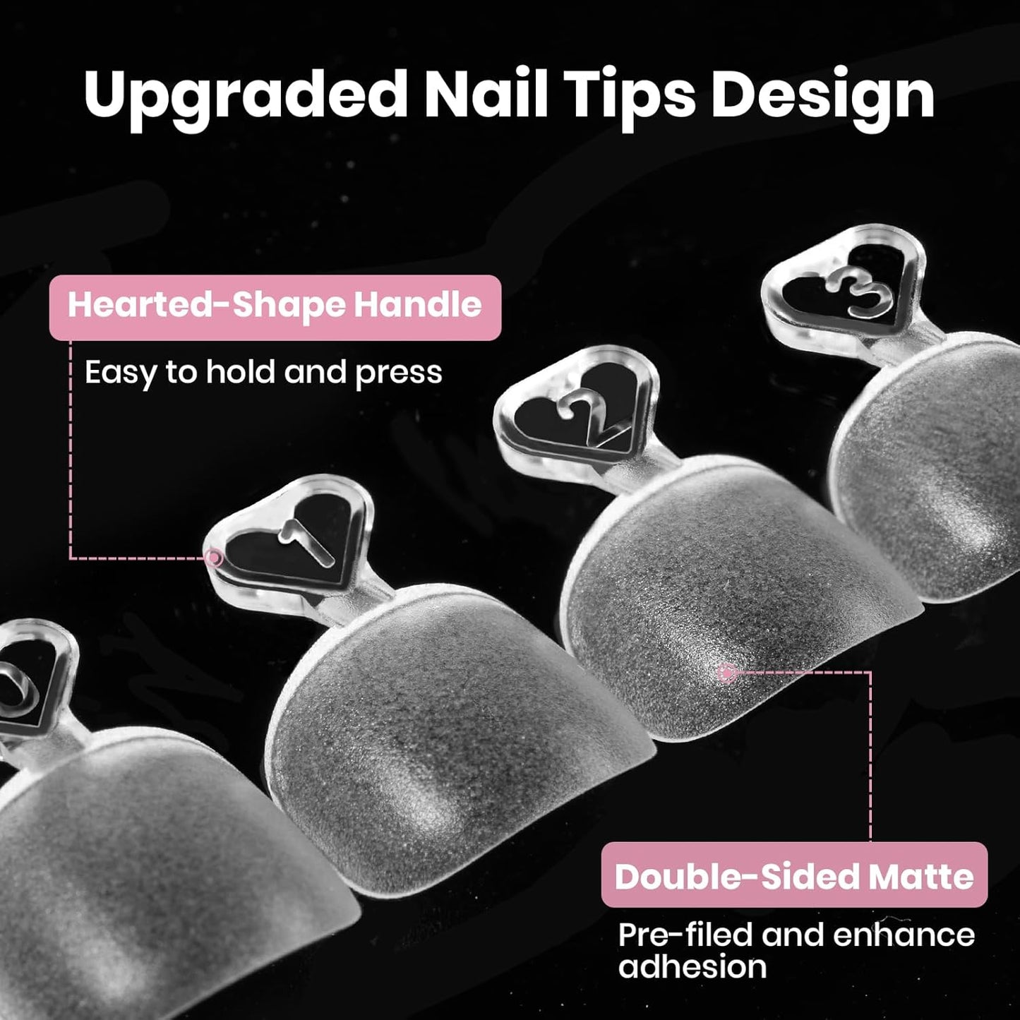Beetles Toe Nail Tips Square - 16 Sizes 192 Pcs Full Cover Nail Tips Fake Acrylic Toe Nail Pre-etched Double Matte Press on Toenails, Soft Gel Toe Nail Extensions for Women-Velvo Beauty