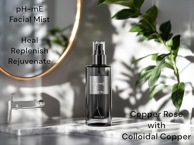 Hydrating Cleaning Face Mist, Copper Rose, Pure, Natural, Organic Ingredients Helps your Skin Reduce Wrinkles, Fine Lines, Inflammation, Acne, for Clear Beautiful Skin (2oz)-Velvo Beauty