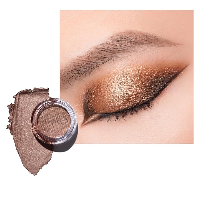 Oulac Shimmer Cream Eyeshadow also for Highlighter Blendable Eye Shadow Waterproof&Long Lasting with Moisturizing Formula Soft Shimmer Eye Make-up,Vegan & Cruelty-Free,6g 22-Velvo Beauty