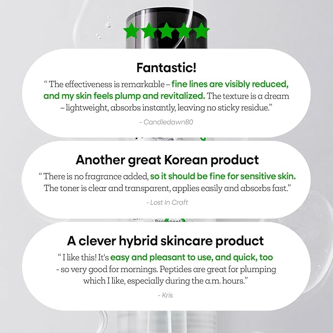 Nature Republic The First Peptide Boosting Serum, 8 Peptides, Niacinamide & Triple Hyaluronic Acid Complex,17 Amino acids,for All Skin Types, Korean Skin Care150ml/5.07 fl oz-Velvo Beauty