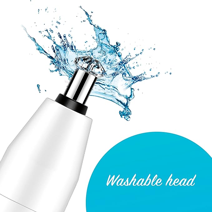 Conair Ear and Nose Hair Trimmer for Women, Cordless Battery-Powered, Patent 360 Bevel Blade for No Pull, No Snag Trimming Experience, True Glow by Conair-Velvo Beauty