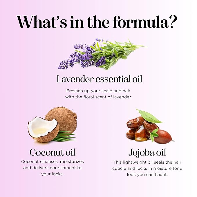 Aromatherapy Lavender Shampoo and Conditioner Set - Paraben and Sulfate Free Shampoo and Conditioner for Women with Chamomile Panthenol Jojoba Oil plus Cleansing and Calming Lavender Essential Oil-Velvo Beauty