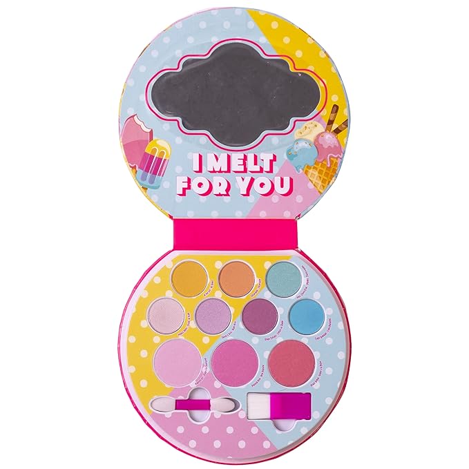 Lip Smacker Sparkle & Shine Eyeshadow Makeup Palette, Melt For You Shimmer | Christmas Make Up Collection | Holiday Present | Gift for Girls-Velvo Beauty