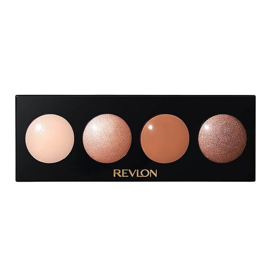 Revlon Crème Eyeshadow Palette, Illuminance Eye Makeup with Crease- Resistant Ingredients, Creamy Pigmented in Blendable Matte & Shimmer Finishes, 710 Not Just Nudes, 0.12 Oz-Velvo Beauty