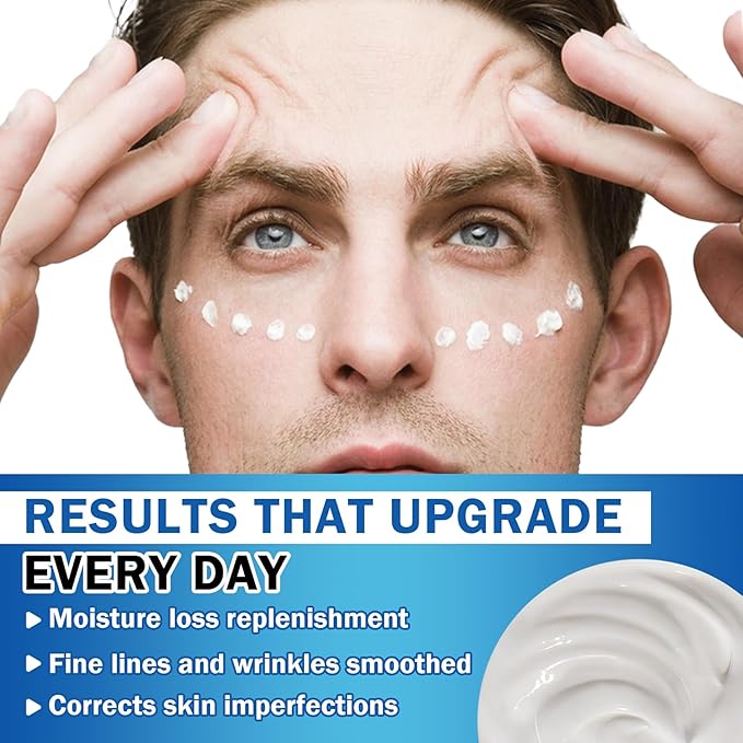 Men's Eye Cream,Hydrating Eye Cream for Men,Smooth Under Eye Cream for Dark Circles and Puffiness,Moisturizing Eye Cream Reduce Wrinkles Fine Lines & Firm Skin-Velvo Beauty