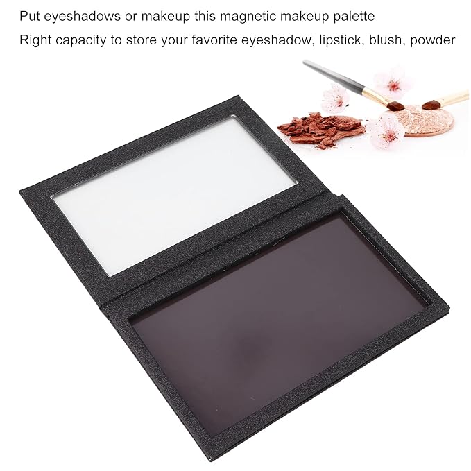 Empty Magnetic Palette, Professional Magnetic Palette Eyeshadow Lipstick Storage DIY Empty Makeup Display Pans Portable Makeup Palette For Travel Home and Daily Use, 8.07 x 4.88in-Velvo Beauty