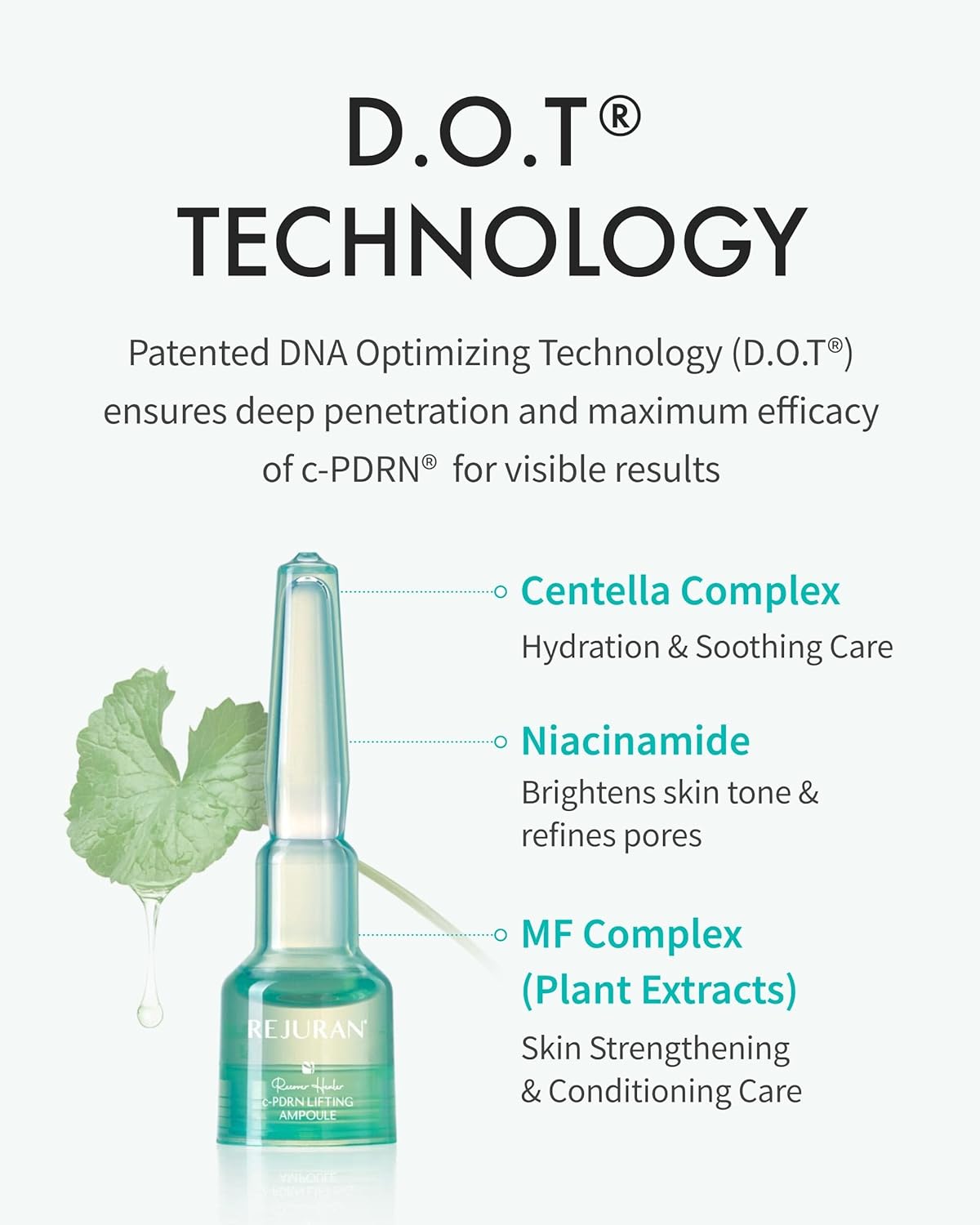 REJURAN® Recover c-PDRN® Lifting Ampoule - High Does Original Salmon DNA PDRN Serum DNA for Rejuvenation, Hydration, Skin Soothing, and Intensive Anti-Aging Korean Skincare. (2ml x 14 Vials)-Velvo Beauty