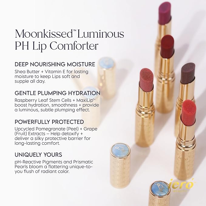 ieró Beauty Moonkissed Luminous PH Tinted Lip Balm w/Shea Butter & Vitamin E, Lip Care Moisturizer, Lip Plumper for Soft & Supple Lips, Paraben Free, Vegan, Sheer Copper Pink w/Bronze Shimmer-Velvo Beauty