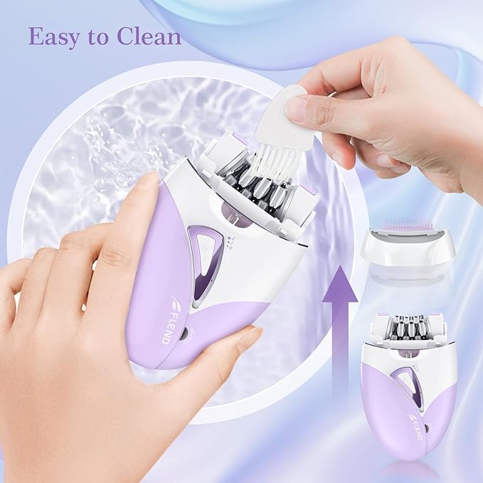 Epilators, 2-Speed Painless Smooth Glide Epilator for Women, Cordless Rechargeable Facial Hair Removal Epilator, Hair Removal Device for Women's Face Legs Bikini Area Arms Legs-Velvo Beauty