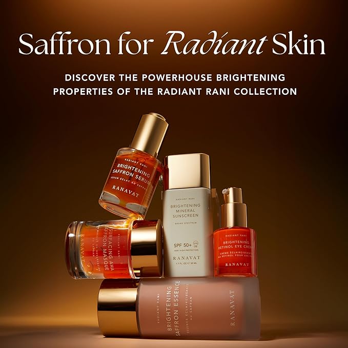 Brightening Saffron Serum - Discoloration Correcting Face Serum, Dark Spot Corrector, Vitamin C Alternative & Hyperpigmentation Treatment - Leaves Skin with a Healthy Glow (1 oz)-Velvo Beauty