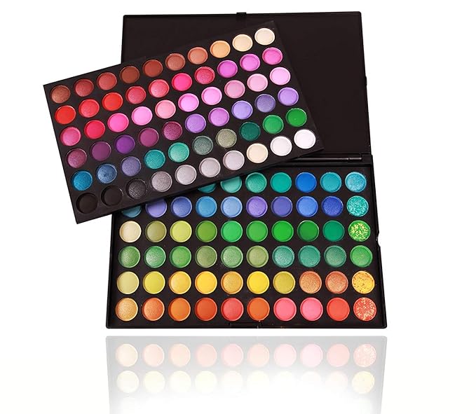 Onwon 120 Colors Makeup Eyeshadow Palette Natural Nude Matte Shimmer Glitter Pigment Eye Shadow Pallet Waterproof Smokey Professional Cosmetic Beauty Kit Set-Velvo Beauty