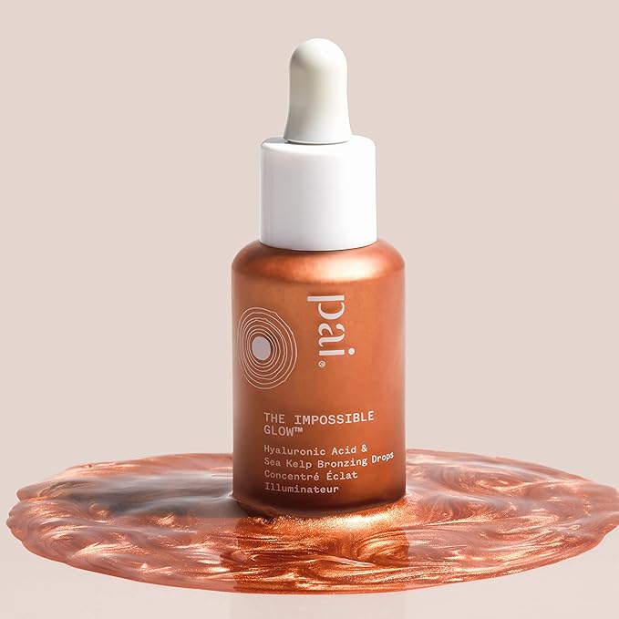 Pai Skincare - The Impossible Glow Organic Hyaluronic Acid + Sea Kelp Glow Drops | Natural, Vegan, Sensitive Skincare (Bronze, 1 fl oz | 30 ml)-Velvo Beauty