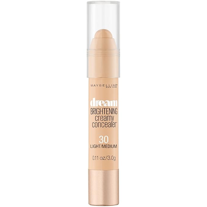 Maybelline Dream Brightening Creamy Concealer, Light/Medium, 0.11 oz.-Velvo Beauty