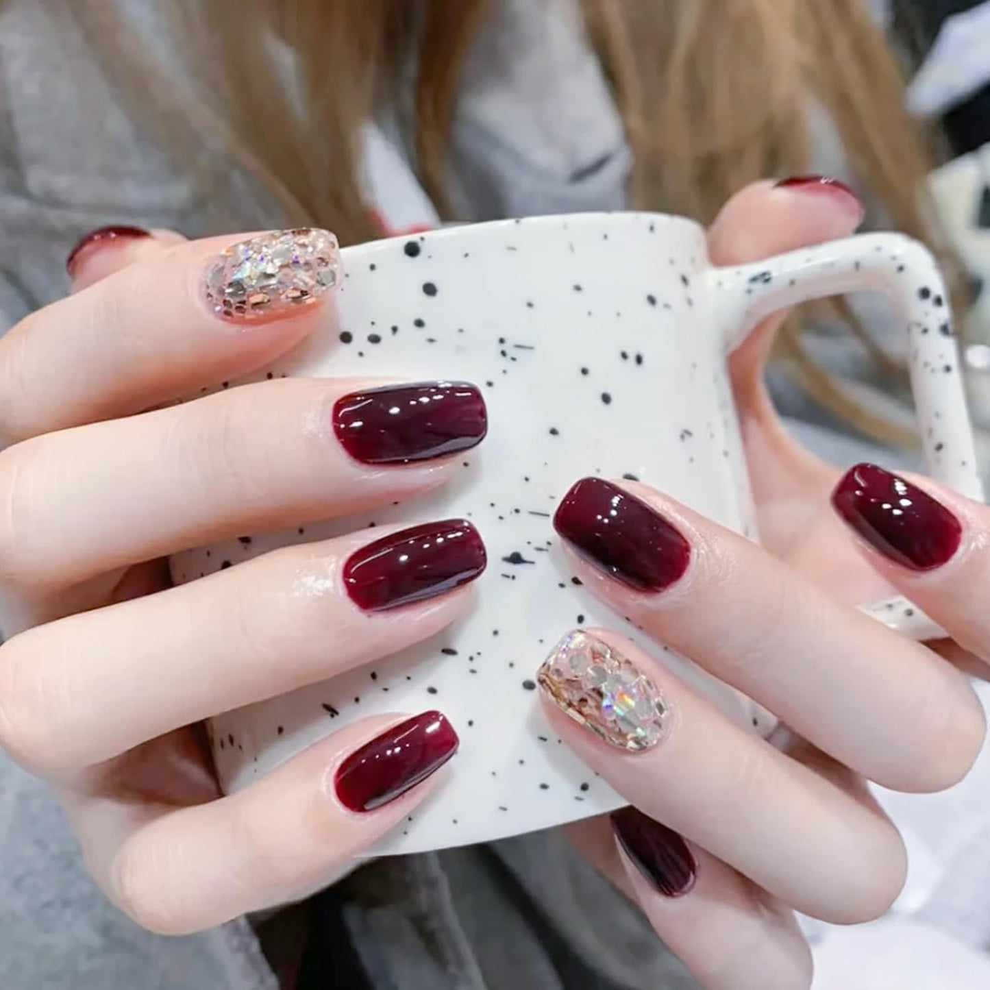 Major Dijit Quick Dry Nail Polish Wine Red Summer Nail Lacquer for Nail Art Regular Nail Polish 0.41 fl oz.-Velvo Beauty