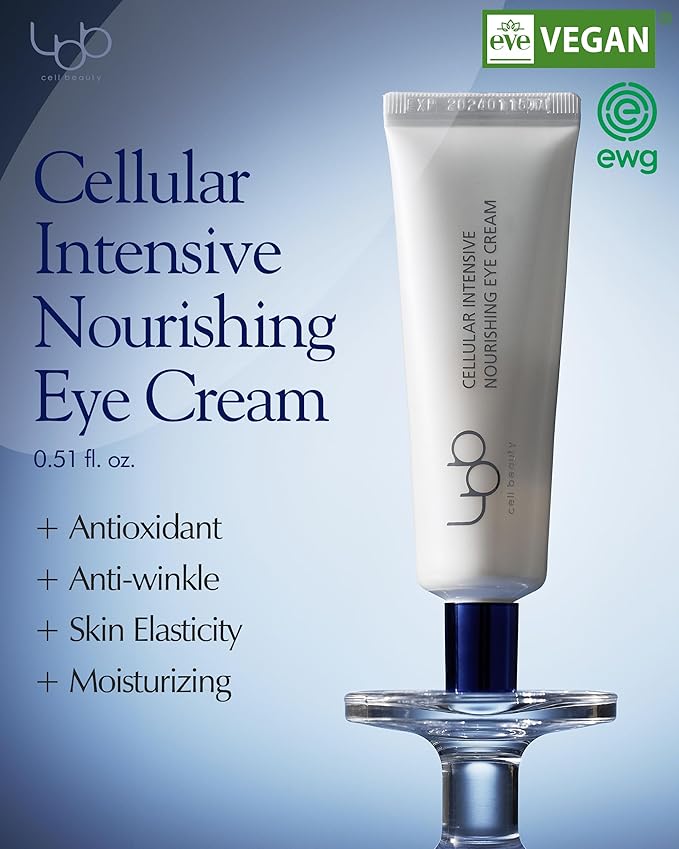 LBB Cellular Intensive Nourishing Eye Cream - Vegan Eye Lifting Treatment - Improves Wrinkles, Anti Aging, Nourishing - Tangerine Cellular Water, Shea Butter, Vitamin E, 0.5 oz.-Velvo Beauty