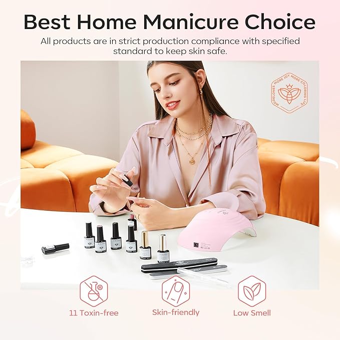 Modelones Cat Eye Gel Nail Polish Set, Holographic Glitter 6 Colors with Magnet, Sparkle Galaxy Series Nude Pink Gel Polish, Soak Off Led Gel Polish Kit, Nail Art, Salon DIY Gifts-Velvo Beauty