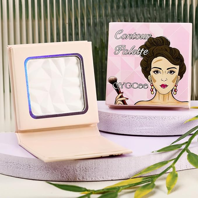 Matte White Highlight Contour Palette Bright,Mini Professional Matte Contouring Makeup Pallet for Face,Long Lasting Smooth Powder for Face,Convenient,Cruelty-Free & Vegan-Velvo Beauty