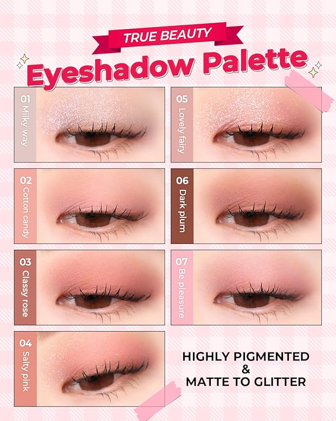 AMTS x True Beauty Edition - Some Love EyeShadow Makeup Palette | Matte Shimmer Metallic, Long Lasting, Cheek blush, All My Things, K Beauty, Pink Gold makeup-Velvo Beauty