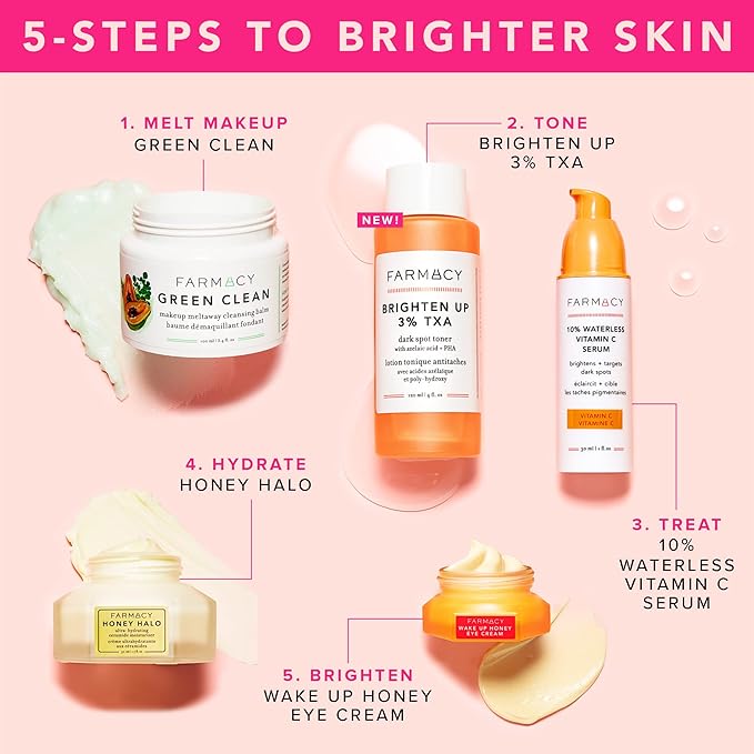 Farmacy 2% Salicylic Acid Toner for Face + 3% Tranexamic Acid Brightening Toner - Exfoliating Skincare Set to Minimize Pores + Reveal a Healthy-Looking Complexion (2 Count)-Velvo Beauty