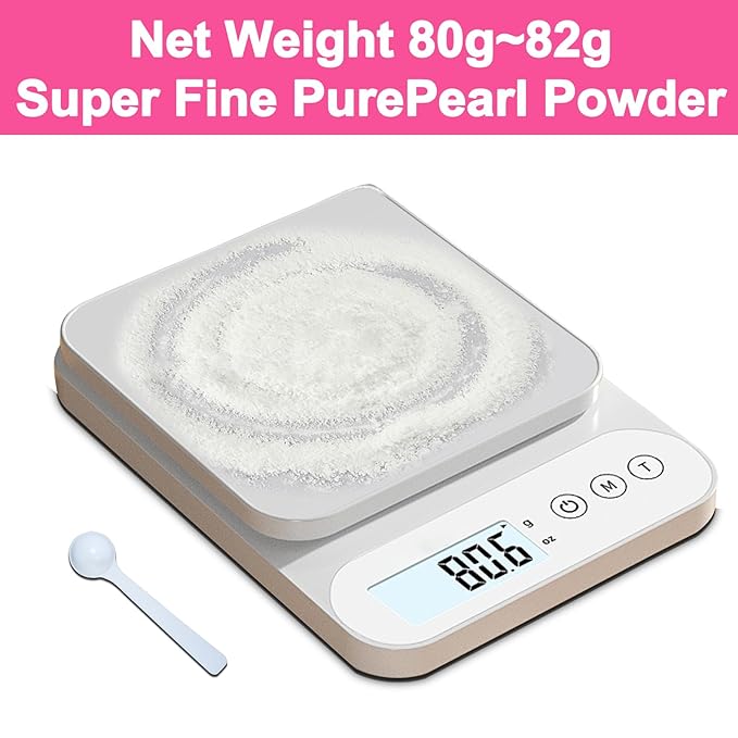 Pure Freshwater Pearl Powder for Skincare and Homemade Cosmetics Grade. 80g(2.82oz) SuperFine Pearl Powder for DIY lotions | creams | serums | making face mask, Natural and Oranic-Velvo Beauty