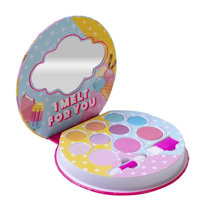 Lip Smacker Sparkle & Shine Eyeshadow Makeup Palette, Melt For You Shimmer | Christmas Make Up Collection | Holiday Present | Gift for Girls-Velvo Beauty