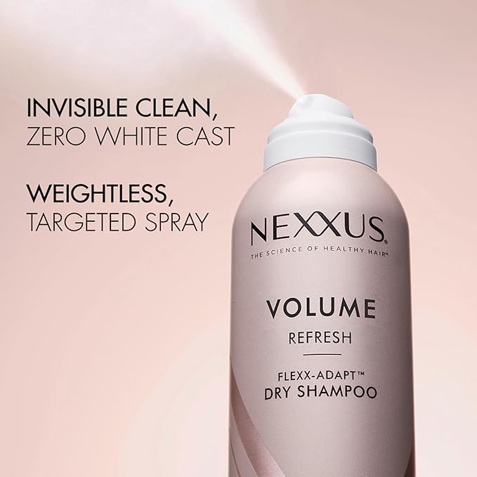 Nexxus Volume Refresh Dry Shampoo For Oil Control + Root-Lifting 72 Hour Freshness with FLEXX-ADAPT Technology 5 oz-Velvo Beauty