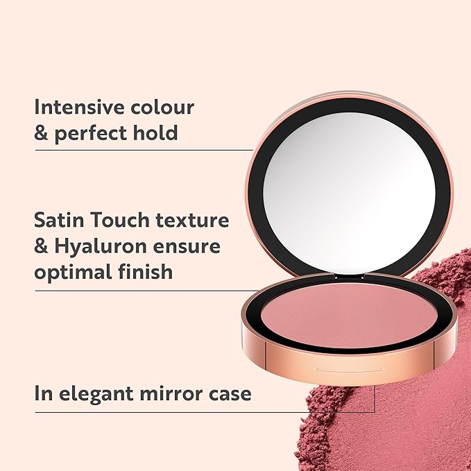 M. Asam Magic Finish Satin Blush Peachy Rose Blush (0.14 Oz) – Make-Up Powder Blush For A Fresh & Radiant Look With Hyaluronic Acid & Ultra-Fine Color Pigments For Fuller Looking Cheeks-Velvo Beauty