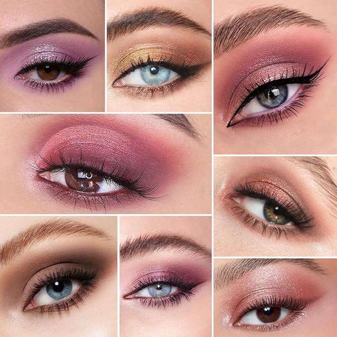 25 Colors Nude Champagne Gold Glitter Matte Shimmer Eyeshadow Palette for Eye Makeup,High Pigmented Brown Eye Shadow Primers Powder Palet de sombras de ojos-Velvo Beauty