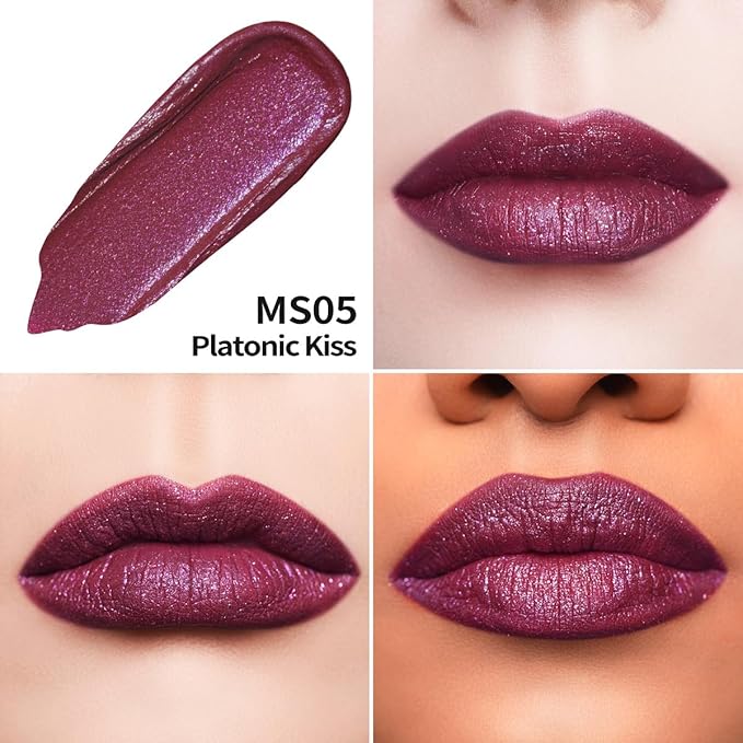 Oulac Red Matte Liquid Lipstick for Women, Long Lasting Lipstick Waterproof Lip Stain, No Transfer, Creamy High Pigmented Formula with Rose Oil, Vegan & Cruelty-Free MS05-Velvo Beauty