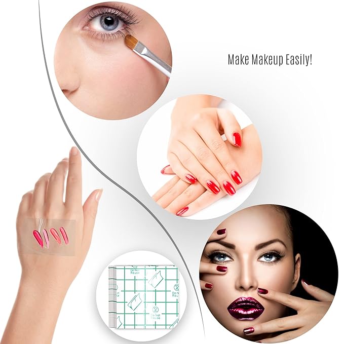 Disposable Makeup Palettes,Makeup Artist Must Haves Adhesive Makeup Mixing Tray Waterproof Tape,Mini Travel Makeup Palette for Women Girls Female Make up (2.4 Inch/140 Pieces)-Velvo Beauty