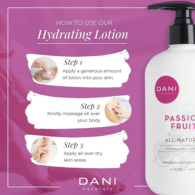 Naturals Hand & Body Lotion - Juicy Passion Fruit Scented, Deep Hydration for Dry & Dull Skin with Shea Butter, Aloe Vera & Vitamin E, Vegan, Paraben-Free, 12 Oz-Velvo Beauty
