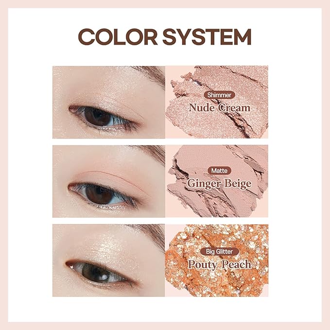 ETUDE Play Tone Eyepalette | From Eye To Cheeks | Palette With Easy Color Matching For All | Various Texture From Sheer Matte To Wet Glitters | K-beauty (Peach Gerbera)-Velvo Beauty