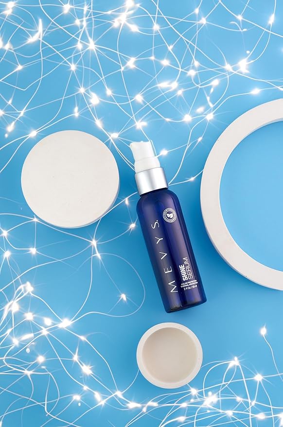Shine Serum 2 Oz. (Color Protection - Thermal Protection), Hair Serum for Split Ends and Healthy Hair, Hair Style and Frizz Control, Hair Protector for Heating Tools, Seal Color and Color Care-Velvo Beauty