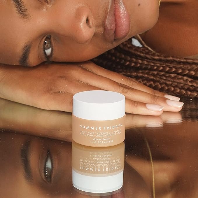 Summer Fridays Light Aura Vitamin C + Peptide Eye Cream - Brightening Eye Cream with an Illuminating and Hydrating Formula (0.5 Fl Oz)-Velvo Beauty