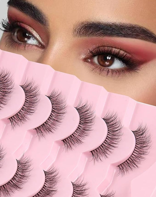 Lashes Wispy False Eyelashes Mink Lashes Natural Lashes Fake Lashes Strip Lashes Cat Eye Lashes Natural Eyelashes UP9-Velvo Beauty