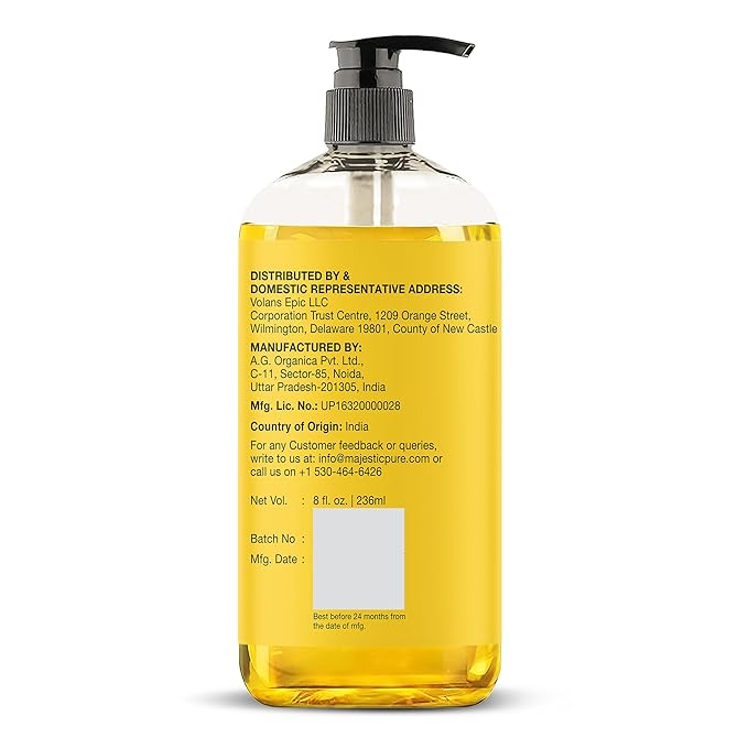 Majestic Pure Vitamin E Oil - 100% Pure & Natural, 20,000 IU | Premium Grade, Cold-Pressed and Tocopherol to Repair Dry, Damaged Skin| Moisturizing Skin, Hair and Scalp 8 Fl Oz-Velvo Beauty