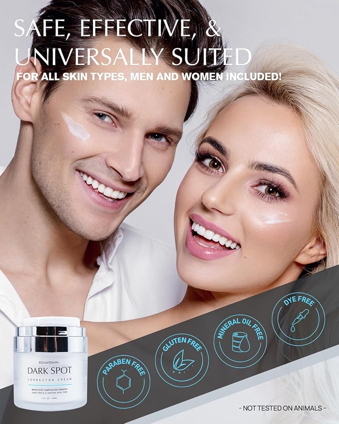 Dark Spot Remover for Face and Body: Hyperpigmentation Treatment - Natural Ingredient - Freckle/Melasma/Sun Spot/Age Spot Remover - Dark Spot Corrector Cream for Women and Men-Velvo Beauty