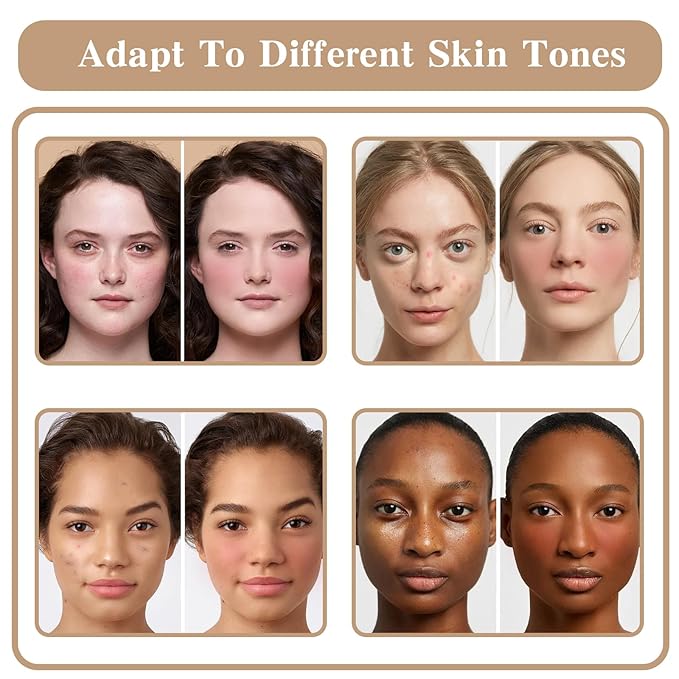 12 Colors Cream Blush Palette, Color Correcting Concealer Foundation Palette, Long Wearing Smudge Proof Blendable Matte Finish Blush Powder Highlighter and Cream Contour Palette Makeup (01)-Velvo Beauty