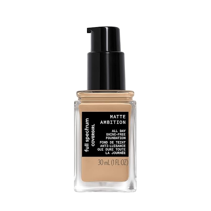 COVERGIRL Matte Ambition, All Day Foundation, Medium Cool 1, 1.01 Ounce-Velvo Beauty