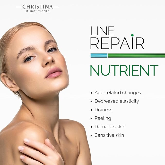 Christina Line Repair Bio Satin Vitamin C Serum for Face | Deeply Nourished Radiant Skin | Vitamin-Rich Protection | Retinol Revitalization Face Serum | For Sensitive, Normal, and Dry Skin 30ml-Velvo Beauty