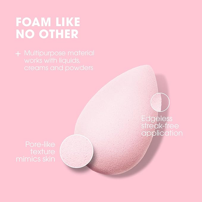 Beautyblender® | Bubble Blender Makeup Sponge | Blend Liquid Foundations, Powders and Creams | Streak Free Application | Vegan, Cruelty Free | Made in USA-Velvo Beauty